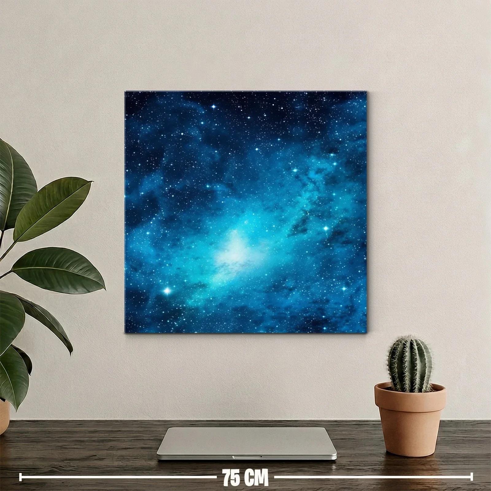 Caótico cielo estrellado en tonos azules brillantes — miniatura 2