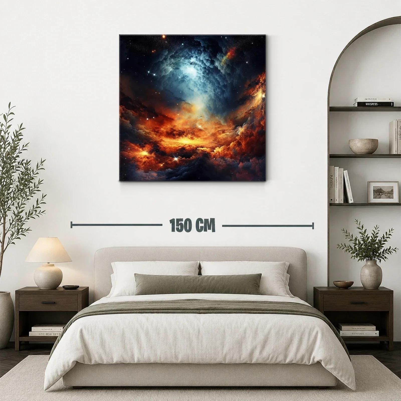 Galaxia en Llamas con Espirales de Luz Brillante — miniatura 3