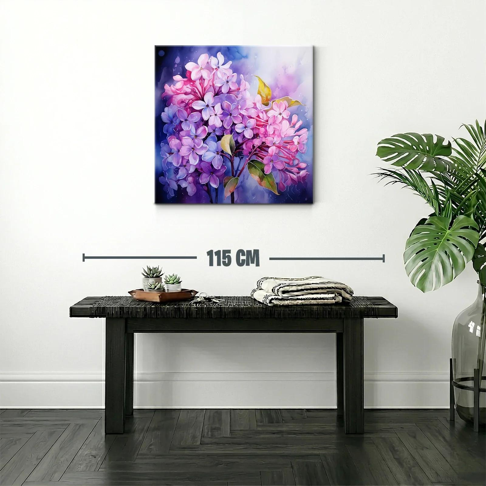 Delicado ramo de lilas en tonos violetas y rosas — miniatura 2