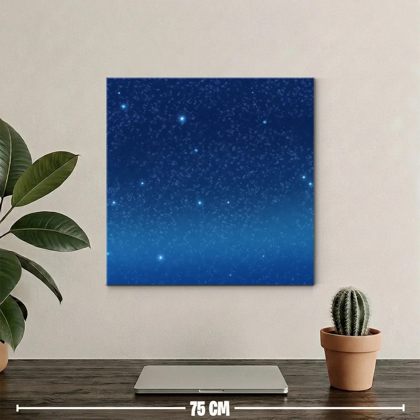 Cielo Estrellado con Destellos Brillantes en Azul Profundo — miniatura 2