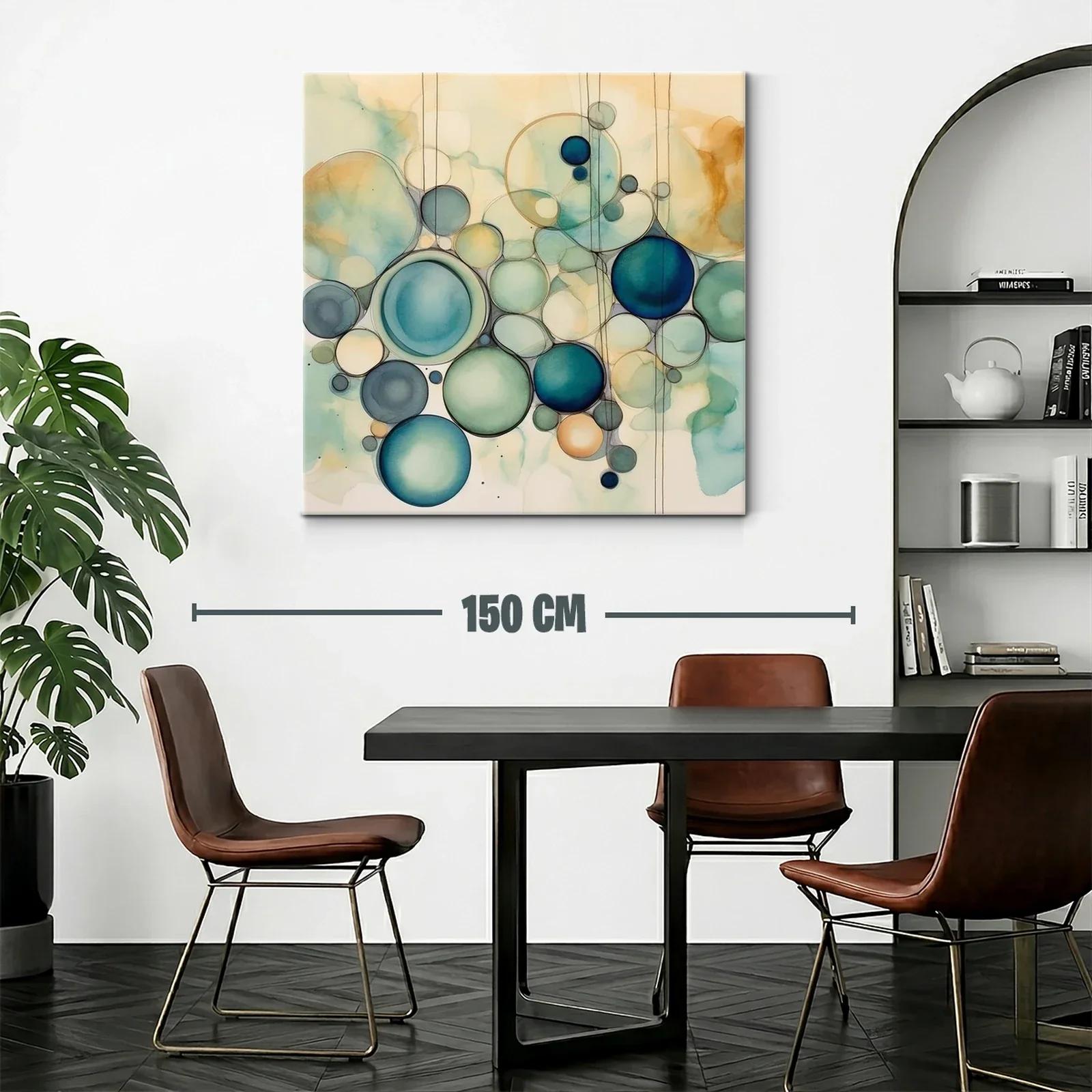 Composición de Círculos en Tonos Azul y Beige Suaves — miniatura 2