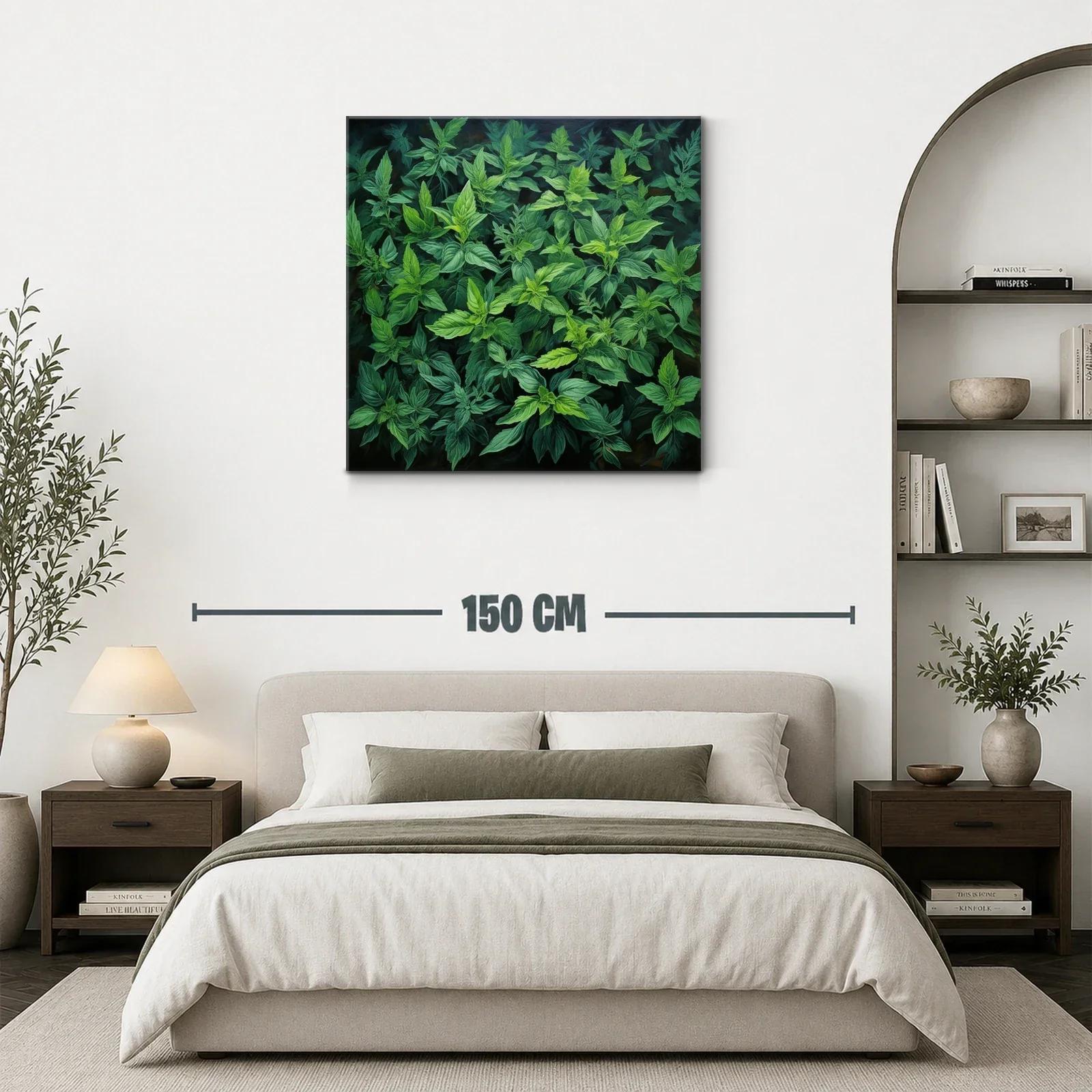 Cuadro de naturaleza con follaje en verdes intensos — miniatura 3