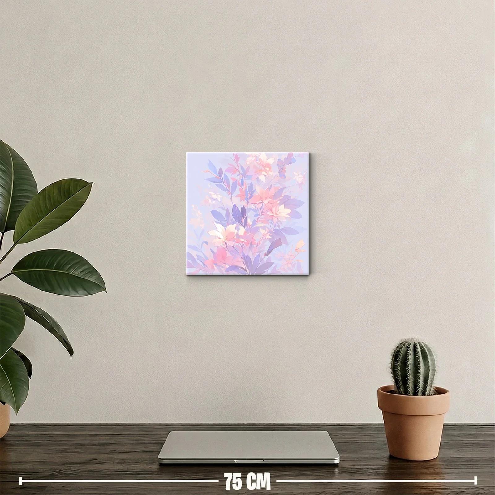 Cuadro decorativo con delicadas flores en tonos pastel — miniatura 2