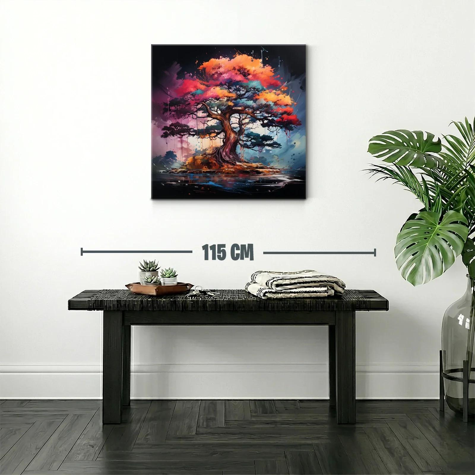 Árbol lleno de vida con tonos vibrantes y detalle dinámico — miniatura 2