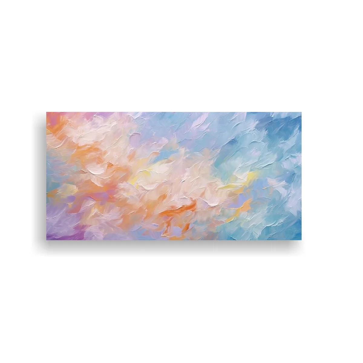 Cuadro abstracción de nubes con movimiento suave