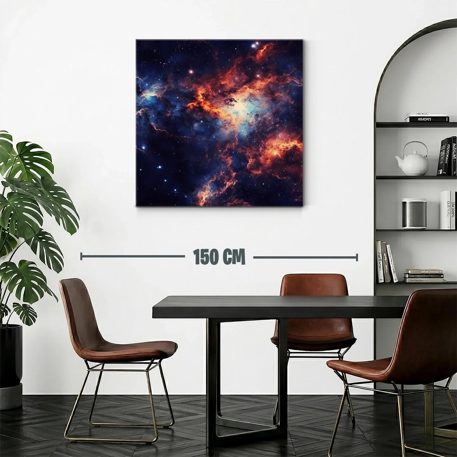 Nebulosa cósmica con vibrantes tonos de azul y naranja — miniatura 2