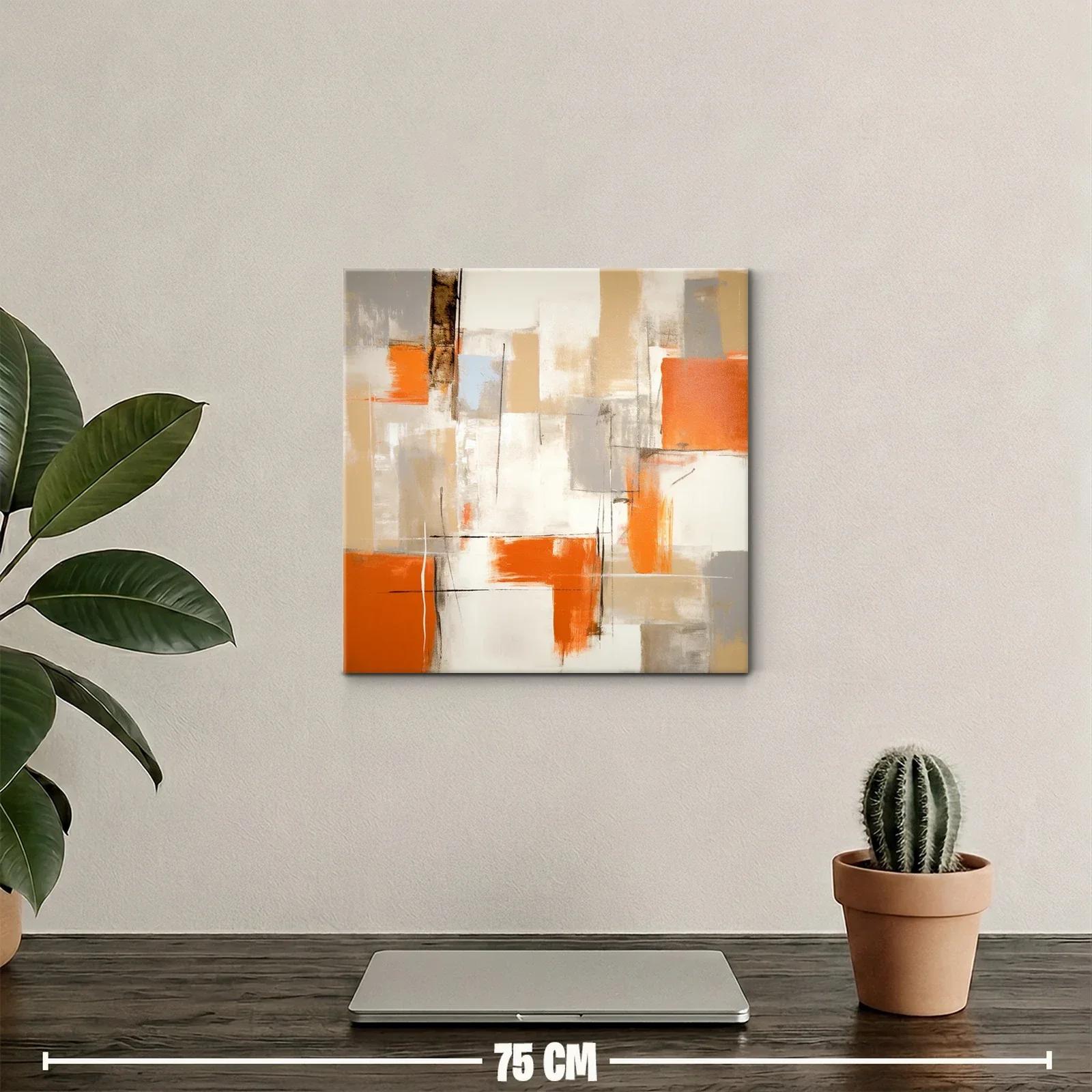 Composición abstracta con tonos cálidos y vivos contrastes — miniatura 2