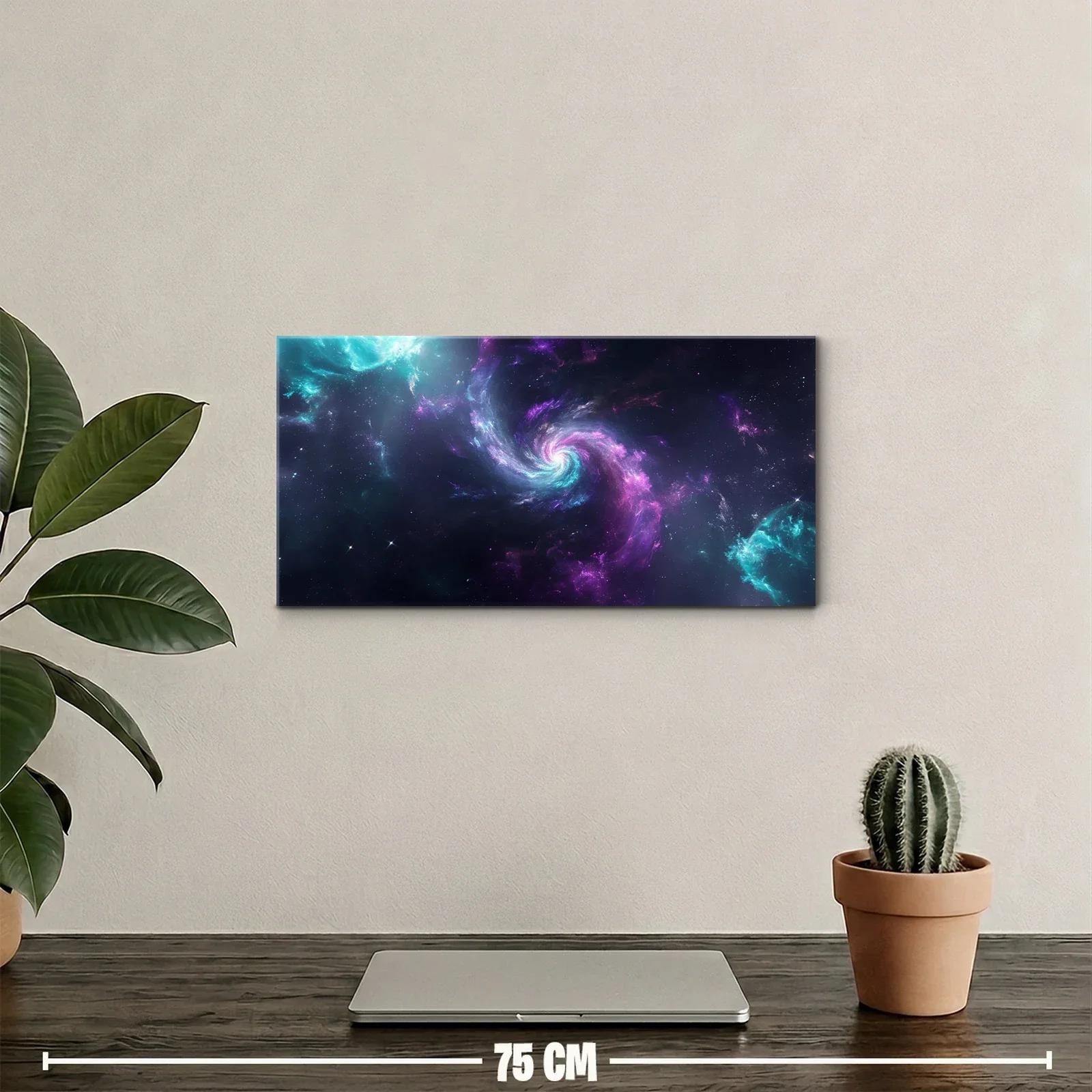 Cuadro galaxia espiral con remolino luminoso — miniatura 2