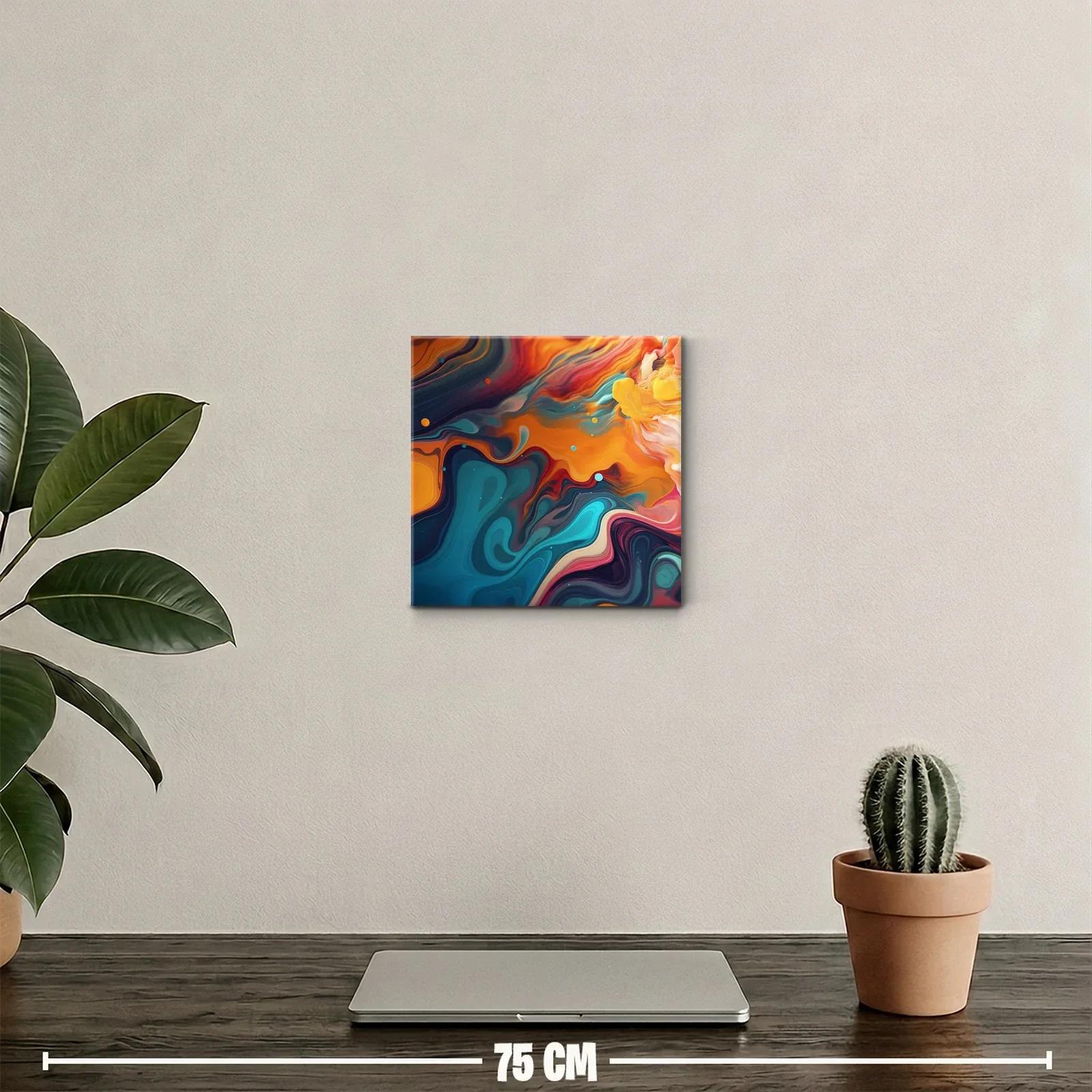 Arte abstracto vibrante para espacios modernos y coloridos — miniatura 2