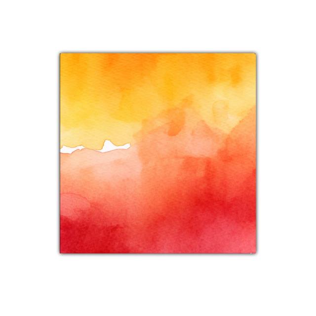 Cuadro decorativo con vibrante mezcla de colores cálidos