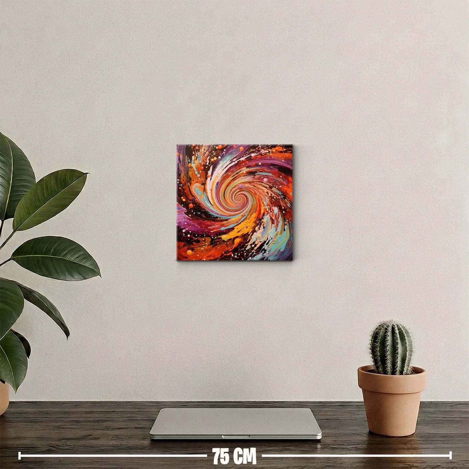 Explosión de color en espiral vibrante y dinámica — miniatura 2