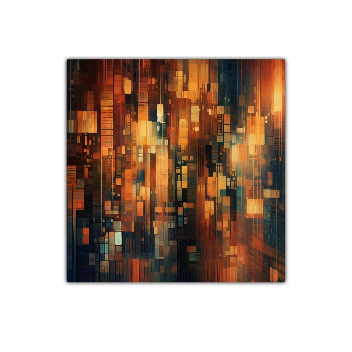 Composición abstracta con luz cálida y formas geométricas — imagen principal