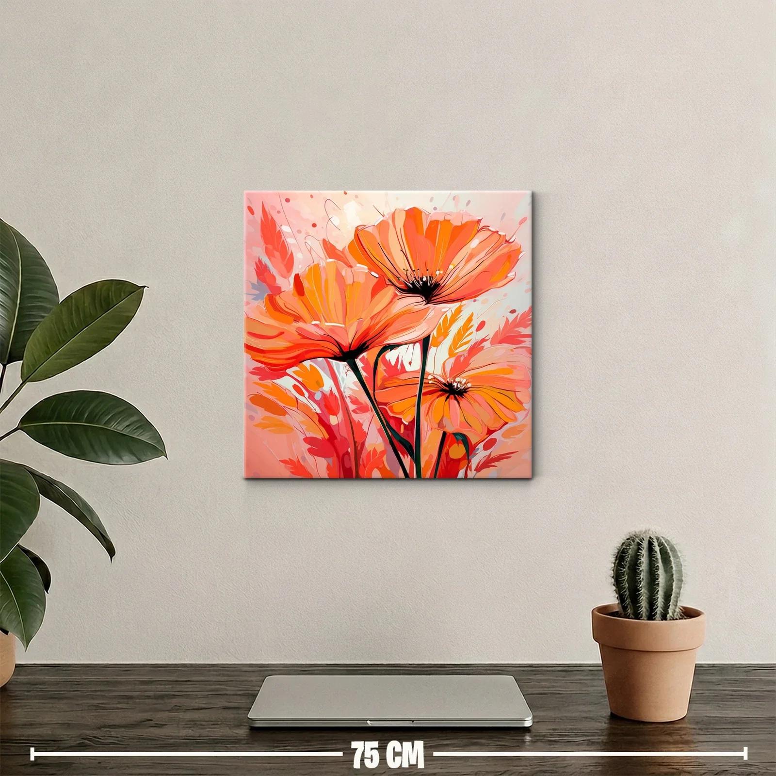 Armonía floral en tonos cálidos para tu espacio — miniatura 2