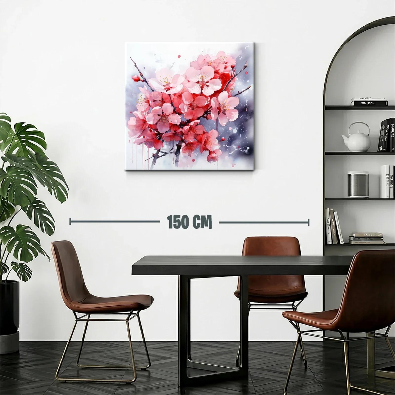 Ramo de flores rosas con fondo en tonos grises — miniatura 2