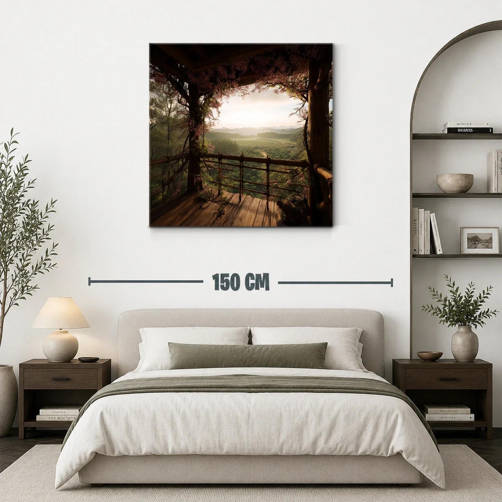 Vistas Naturales Desde Terraza Entre Flores y Madera — miniatura 3
