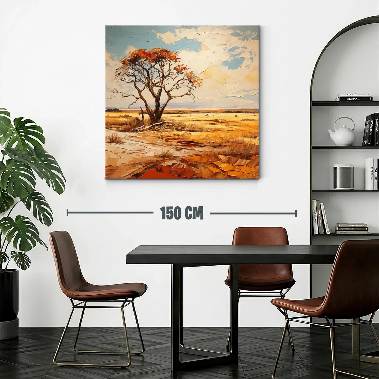 Paisaje sereno con árbol solitario y cielo abierto — miniatura 2