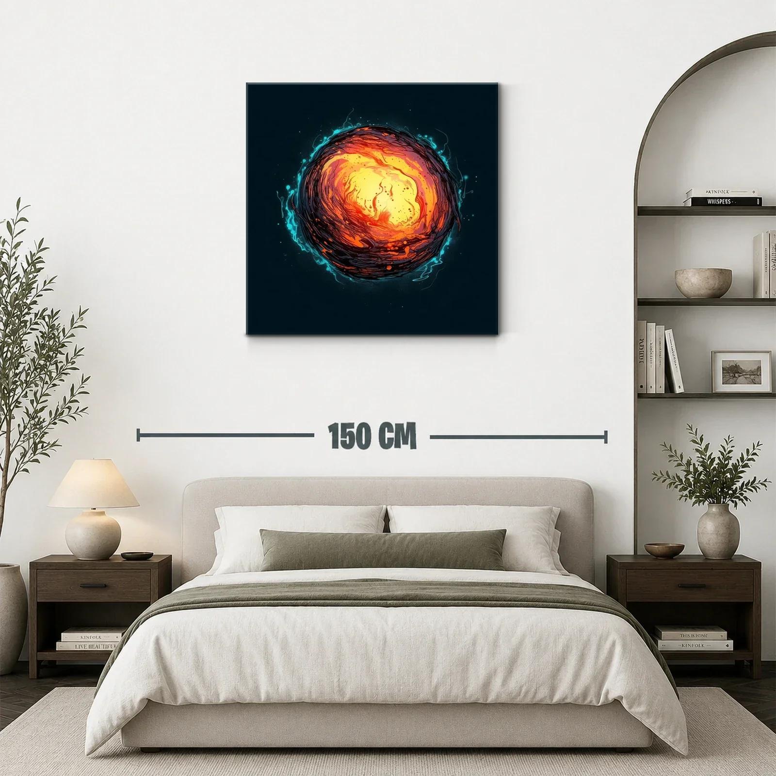 Explosión de energía cósmica en vibrantes tonos cálidos — miniatura 3