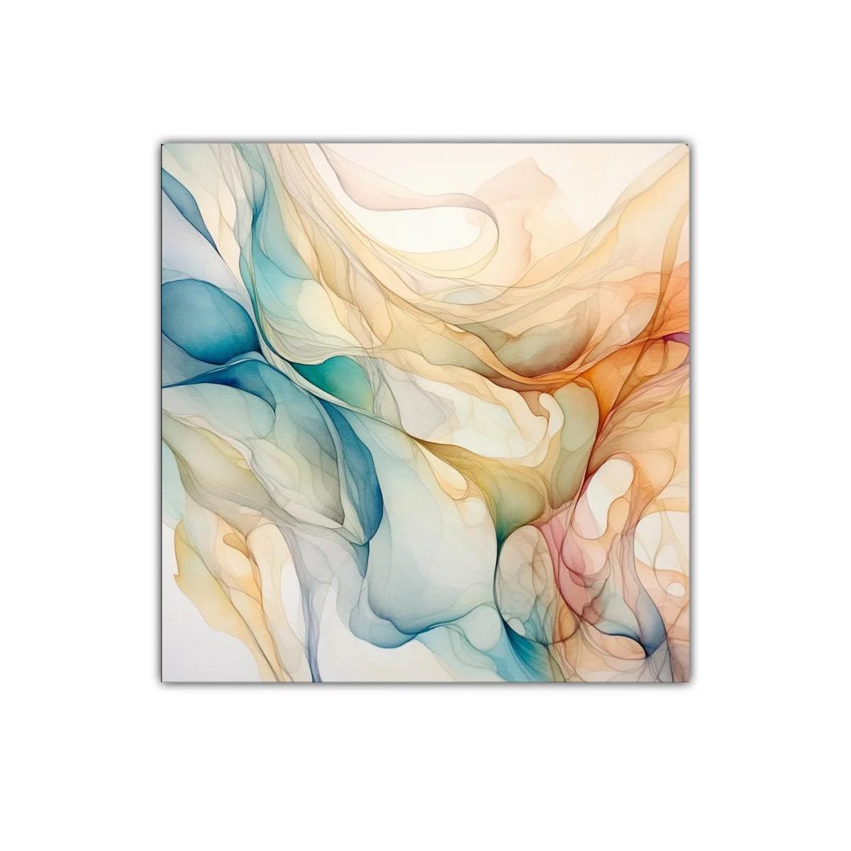 Flujo de colores abstractos en tonos suaves y cálidos — imagen principal