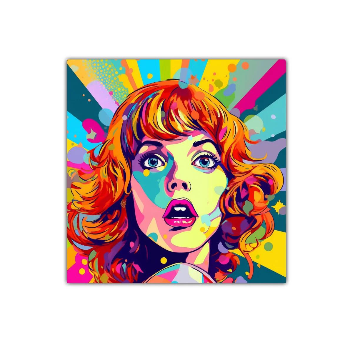 Retrato vibrante con explosión de color y emoción intensa — imagen principal