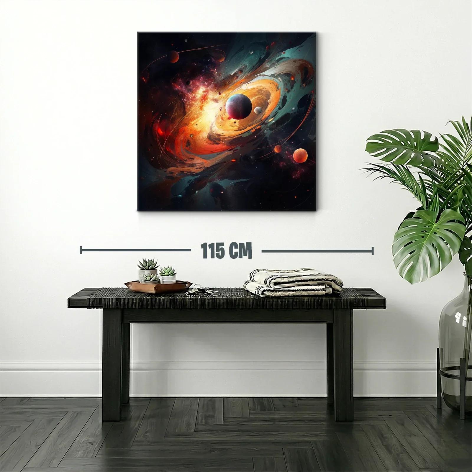 Explosión Cósmica con Planetas en Movimiento — miniatura 2