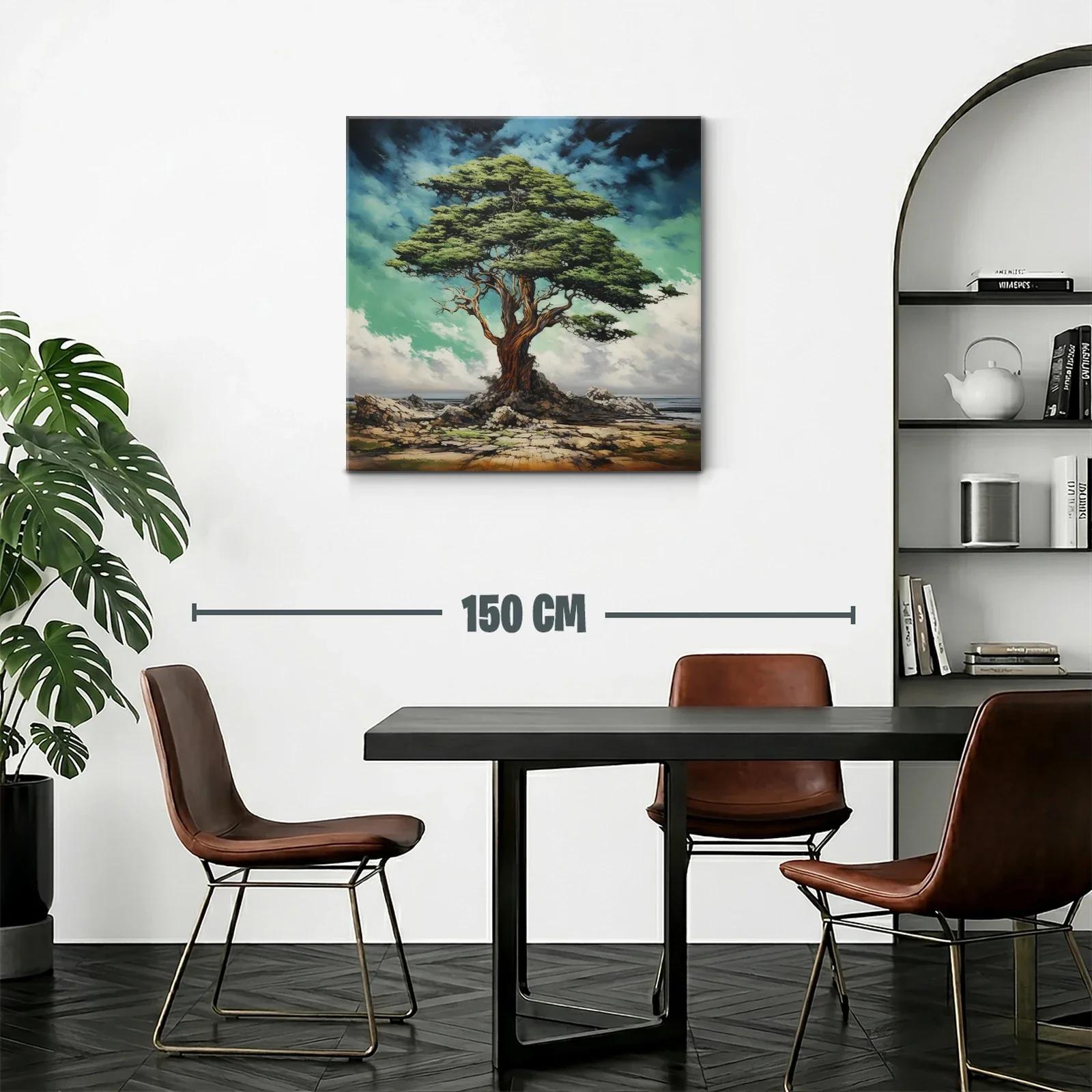 Impresionante árbol solitario en paisaje costero natural — miniatura 2