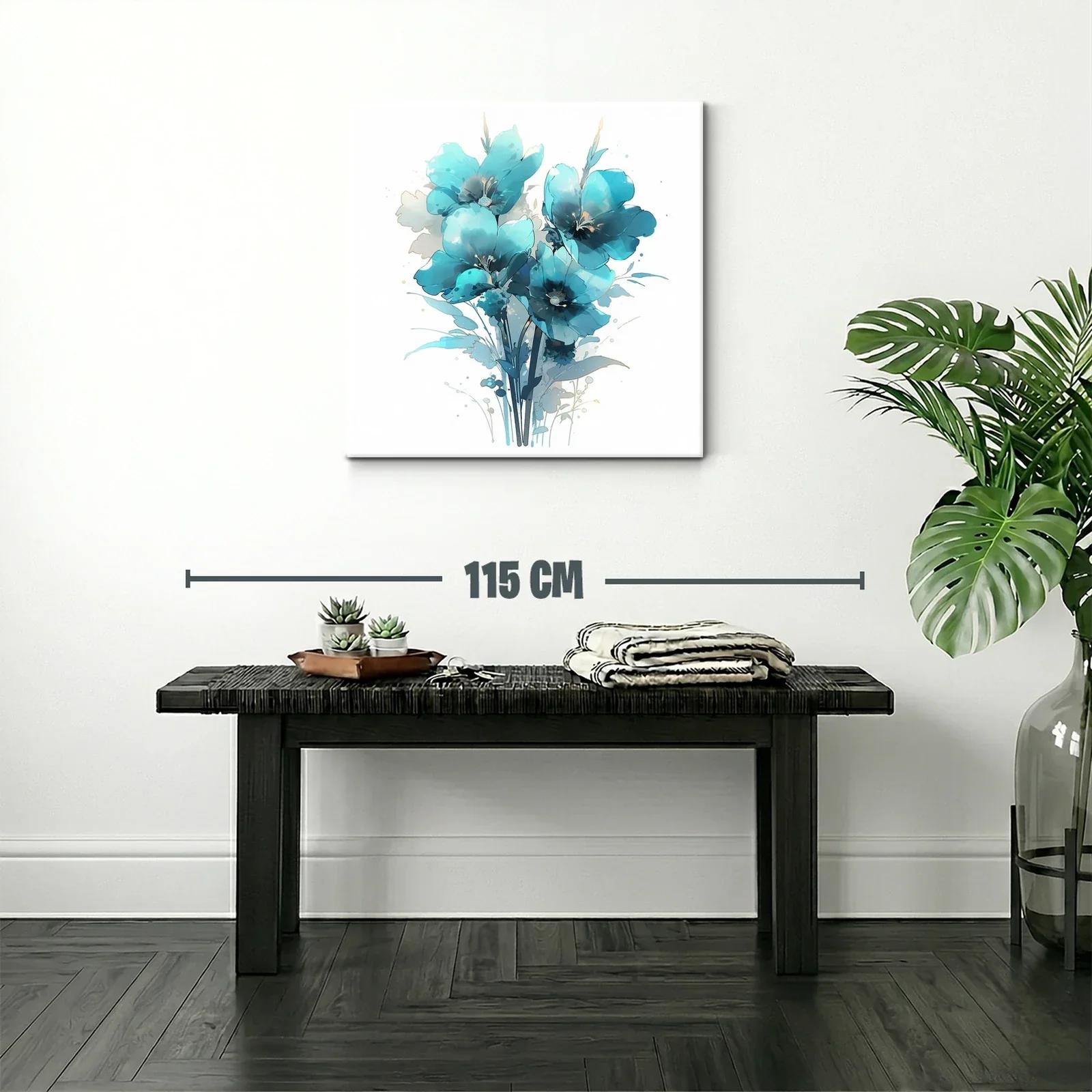 Ramo de flores azules con estilo delicado y moderno — miniatura 2