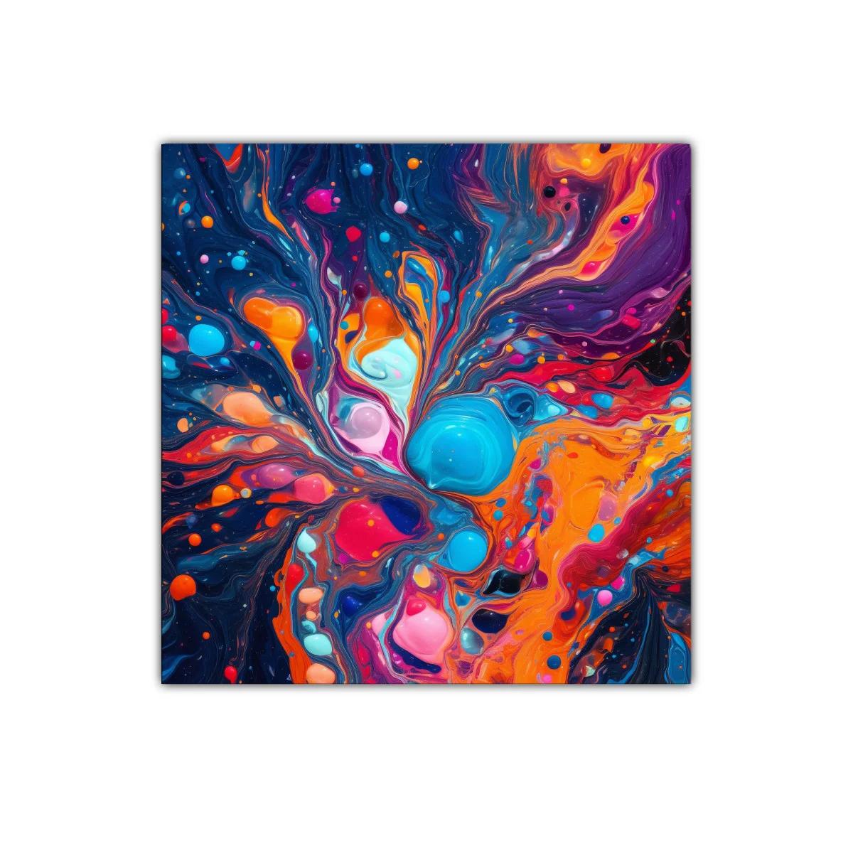 Cuadro abstracto lleno de color y movimiento dinámico — imagen principal