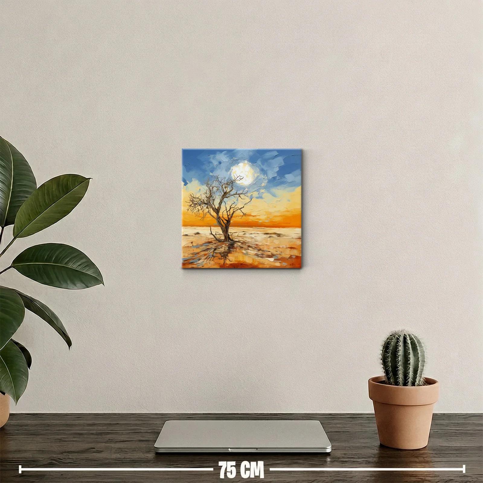 Solitaria belleza de un árbol bajo el cielo cambiante — miniatura 2