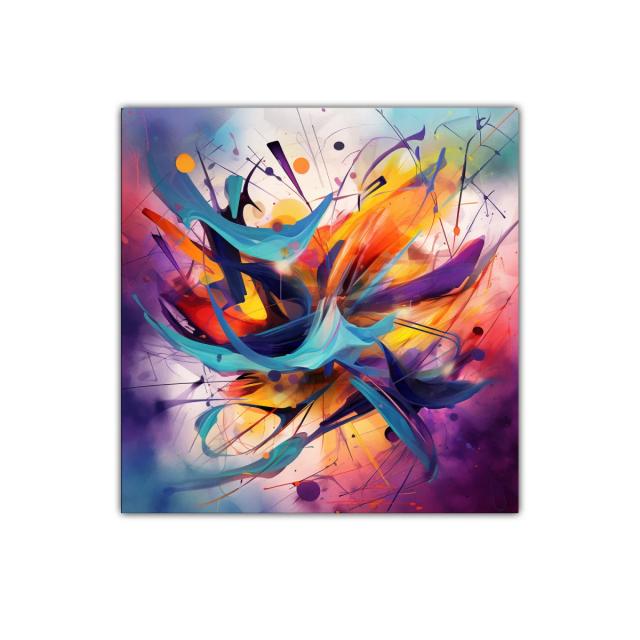 Explosión de color y movimiento vibrante