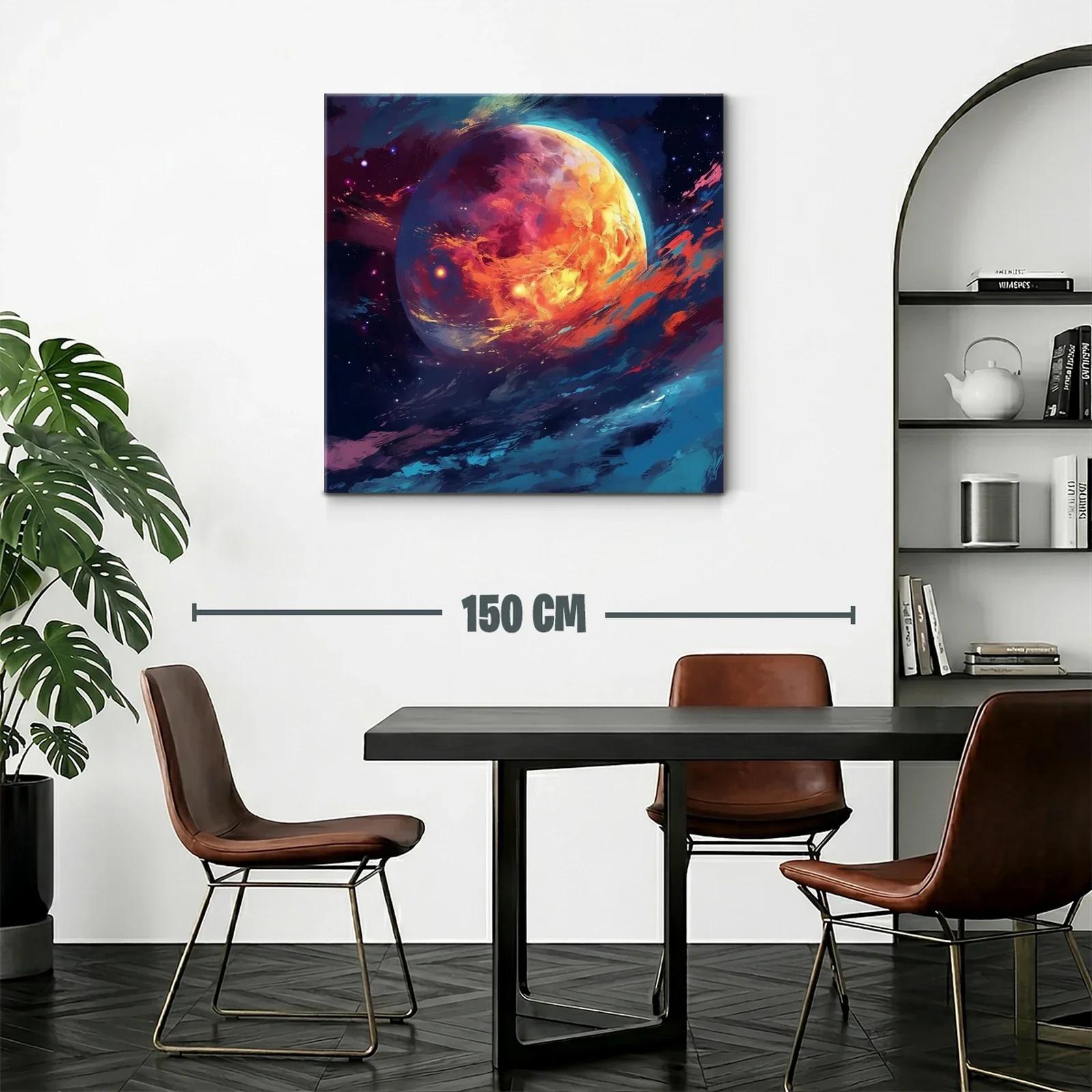 Inspirador planeta en vibrantes tonos cálidos y fríos — miniatura 2