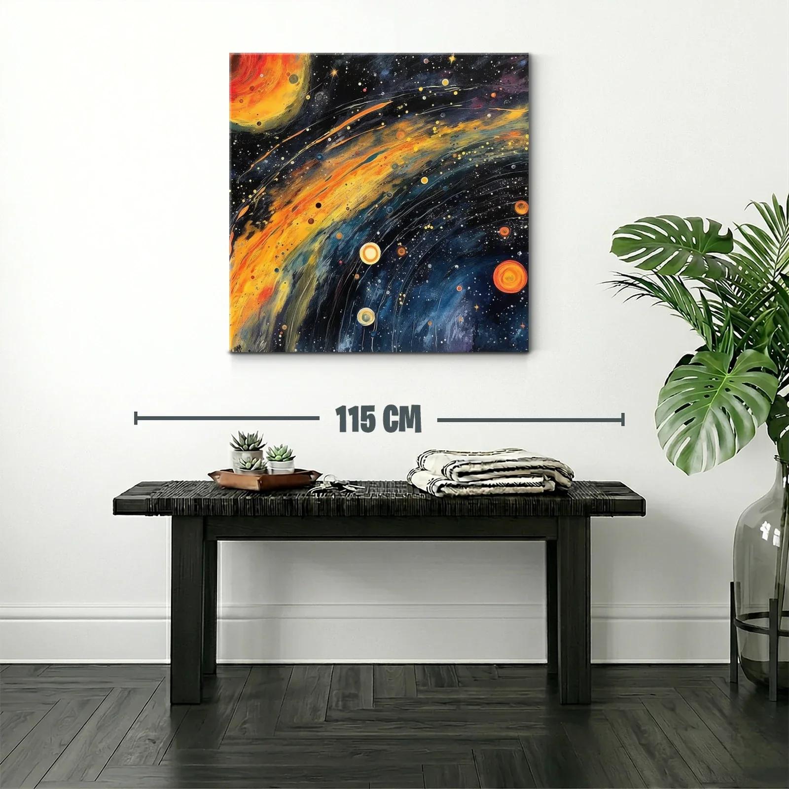 Energía cósmica con galaxias y estrellas vibrantes — miniatura 2