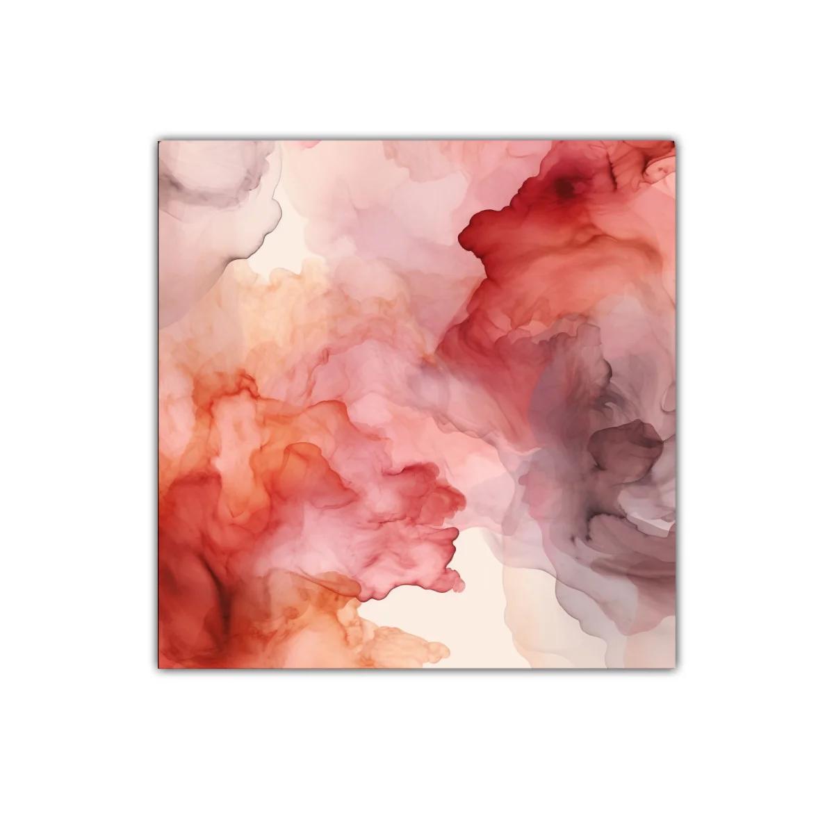 Arte abstracto en tonos cálidos y suaves para decoración moderna