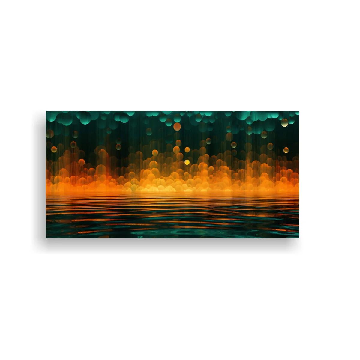 Cuadro luces reflejadas sobre agua con bokeh — imagen principal
