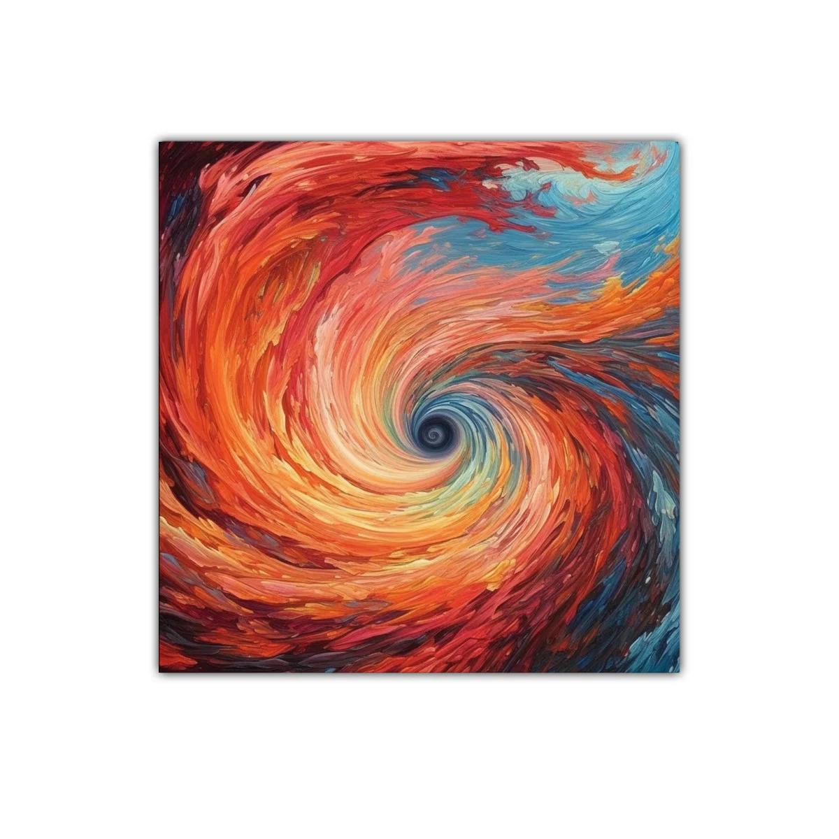 Explosion de color y movimiento en espiral vibrante — imagen principal