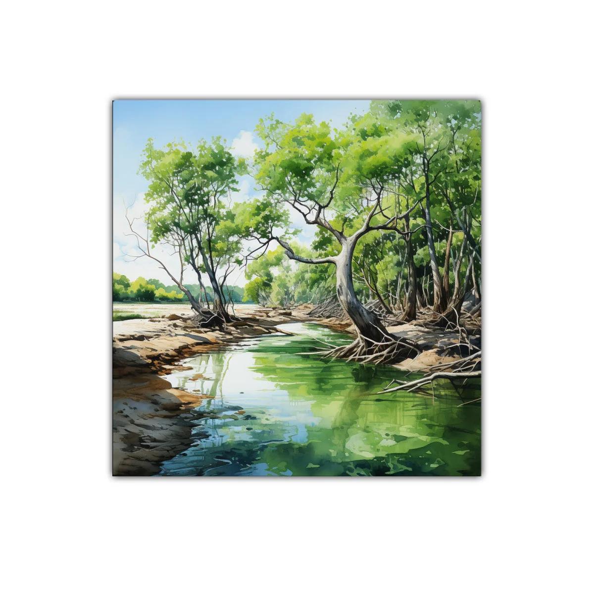 Reflejos de naturaleza en paisaje sereno — imagen principal