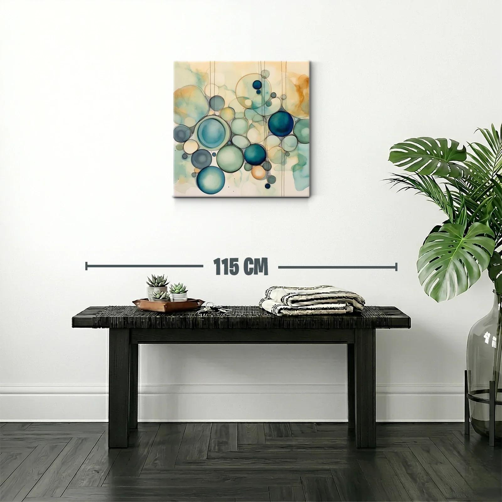 Composición de Círculos en Tonos Azul y Beige Suaves — miniatura 2