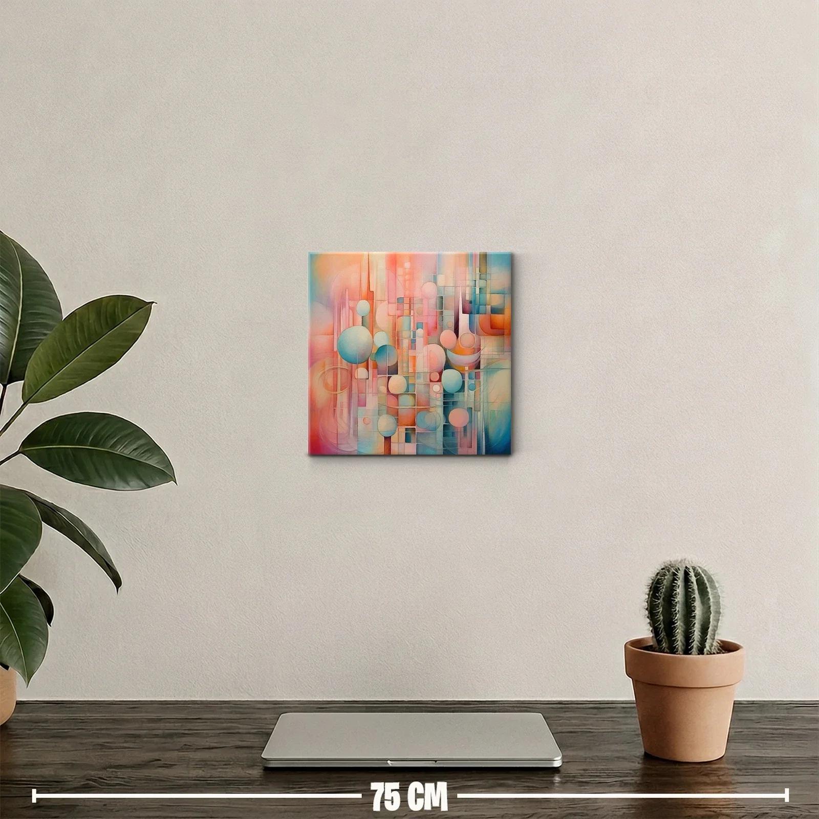 Composición abstracta con formas geométricas y tonos suaves — miniatura 2