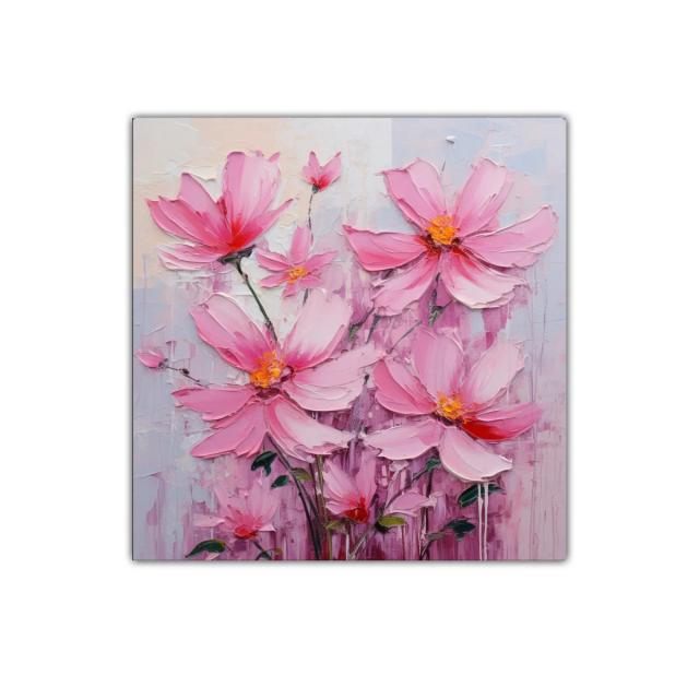 Cuadro decorativo con flores rosas llenas de vida y color