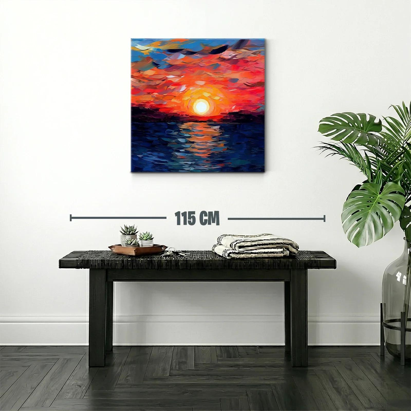 Atardecer vibrante con tonos cálidos y azulados — miniatura 2