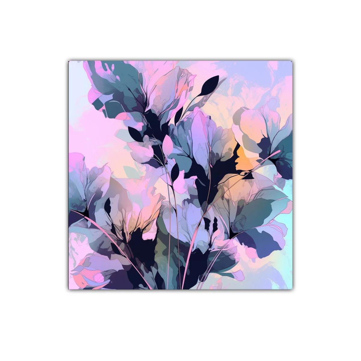 Cuadro floral con tonos suaves y vibrantes en armonía — imagen principal