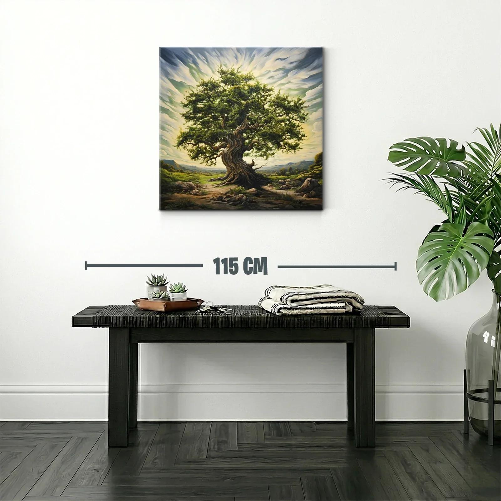 Árbol milenario en paisaje natural y luminoso — miniatura 2
