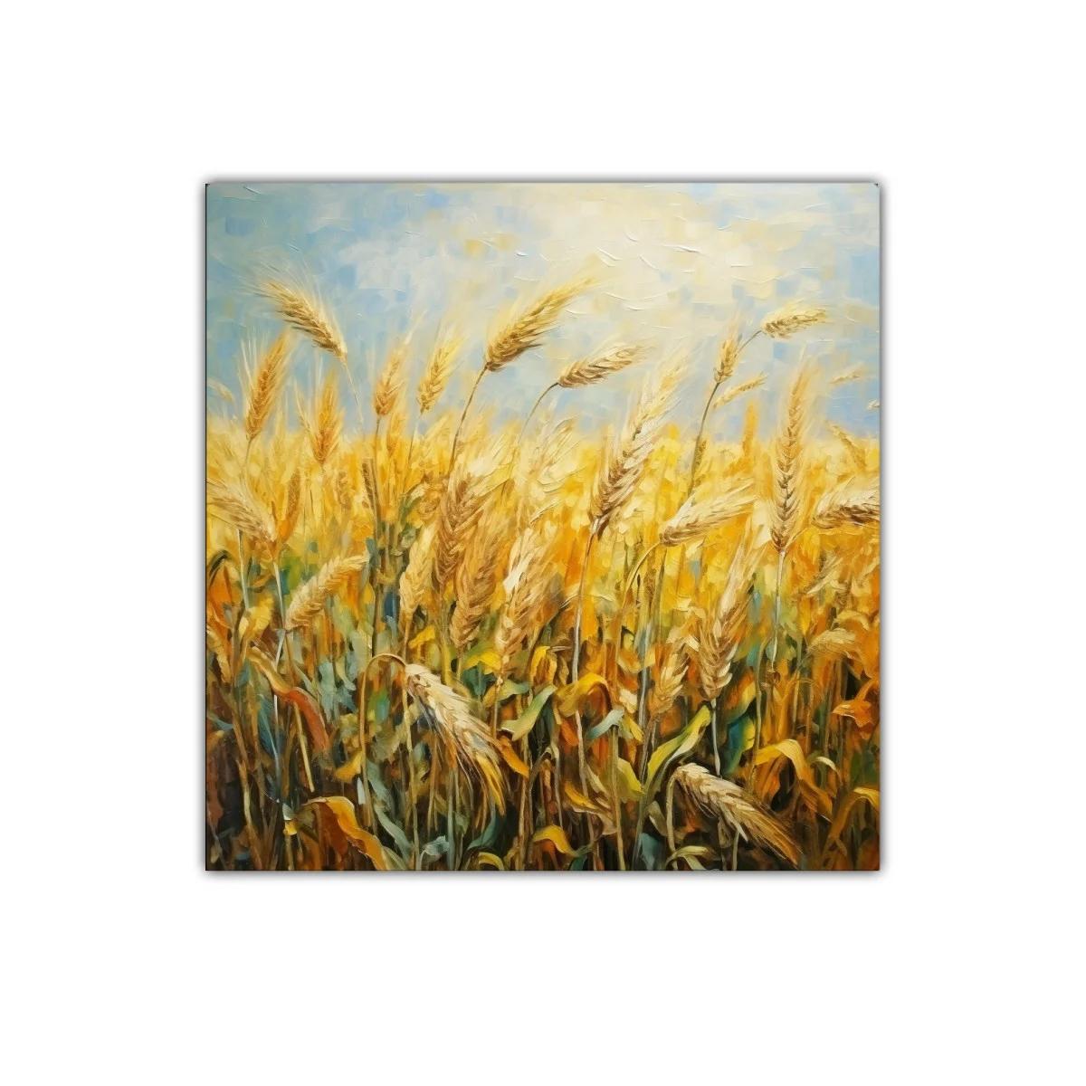 Trigal dorado bajo un cielo sereno y claro — miniatura 1