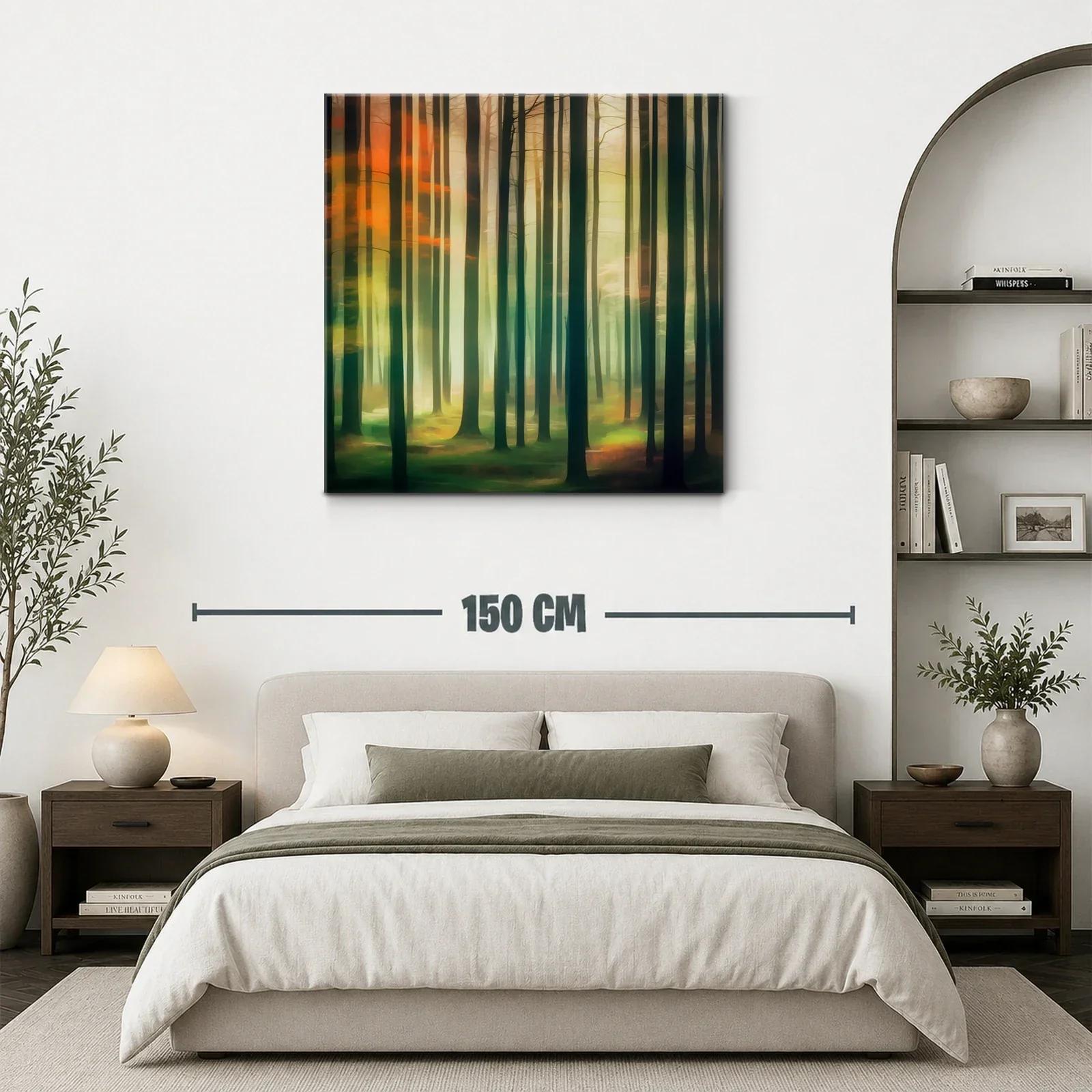 Bosque luminoso con tonos cálidos y verdes profundos — miniatura 3