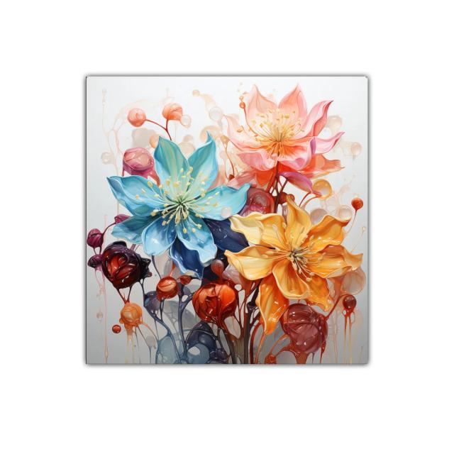 Flores vibrantes en tonos cálidos y fríos para decorar