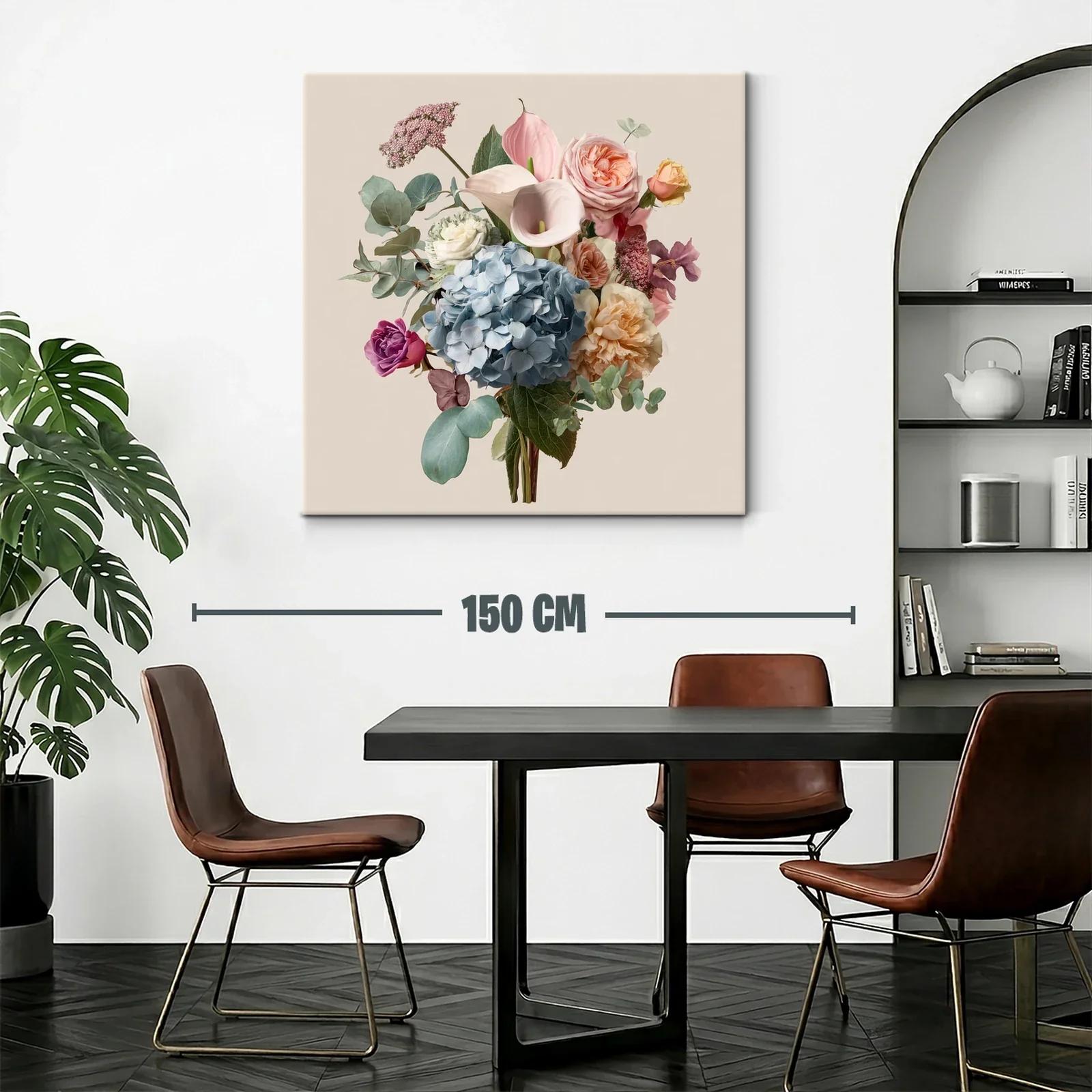Ramo elegante con flores delicadas y tonos pastel suaves — miniatura 2