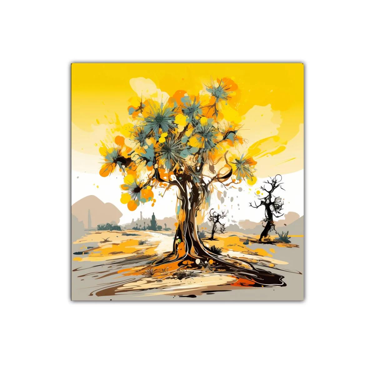 Árbol abstracto con tonos cálidos y vibrantes — imagen principal