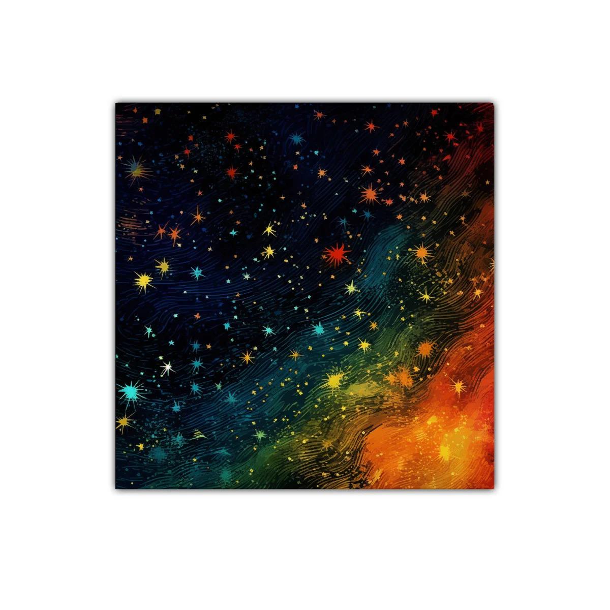 Cielo estrellado en colores vivos y vibrantes — imagen principal