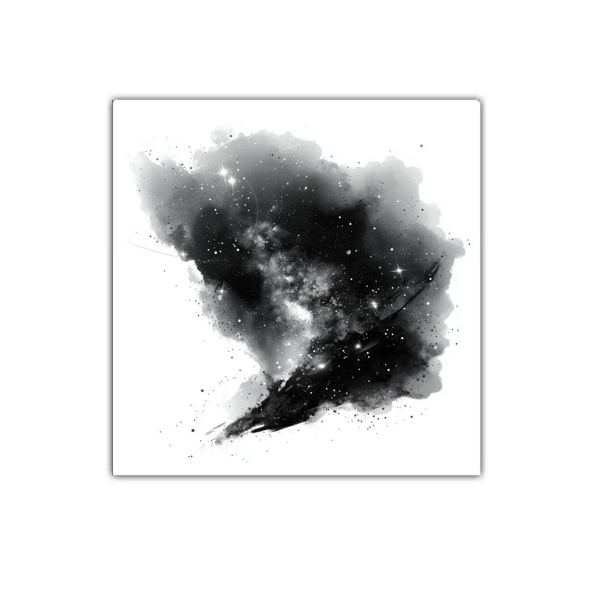 Impresión abstracta del cosmos en negro y blanco — imagen principal