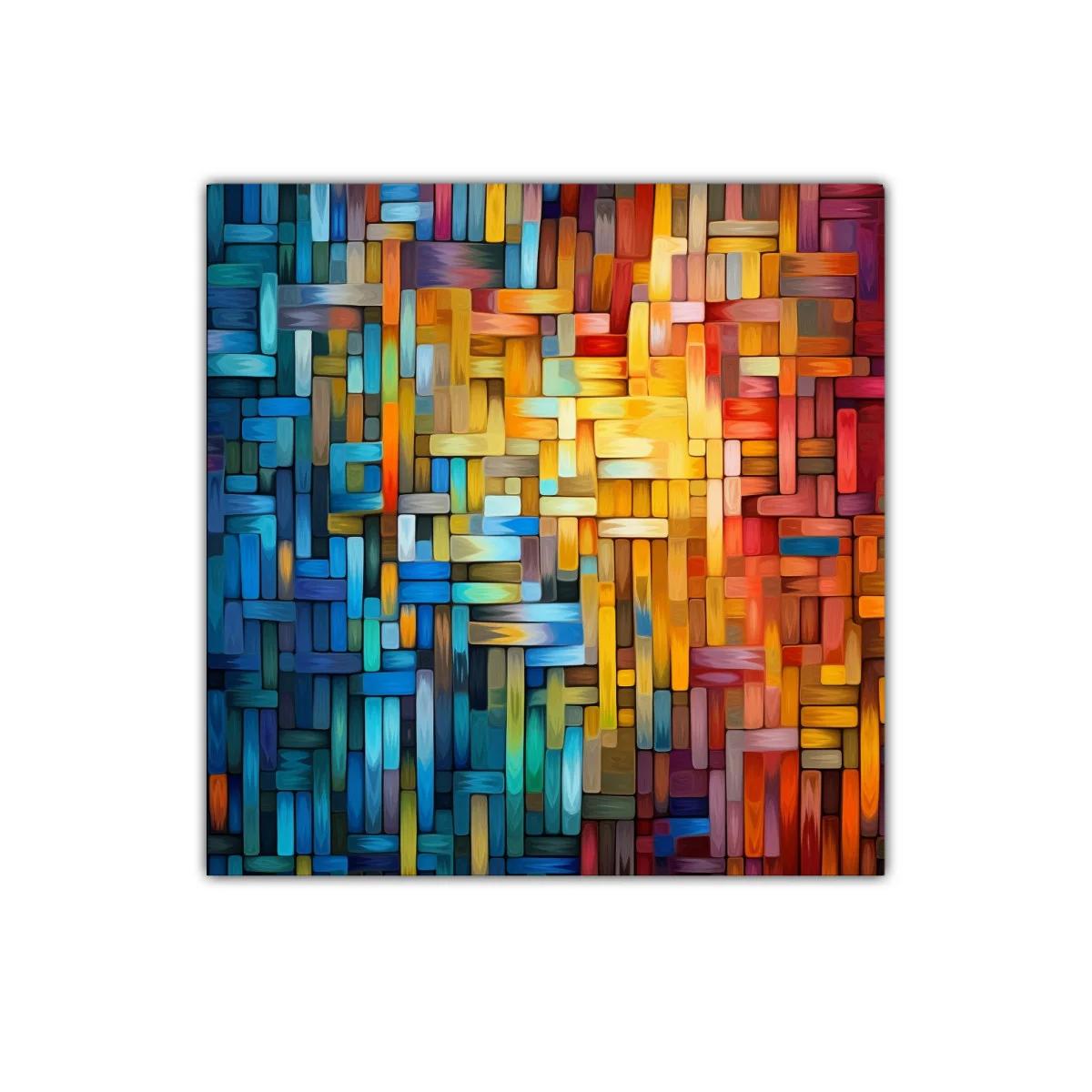 Composición abstracta con bloques de colores vibrantes — miniatura 1