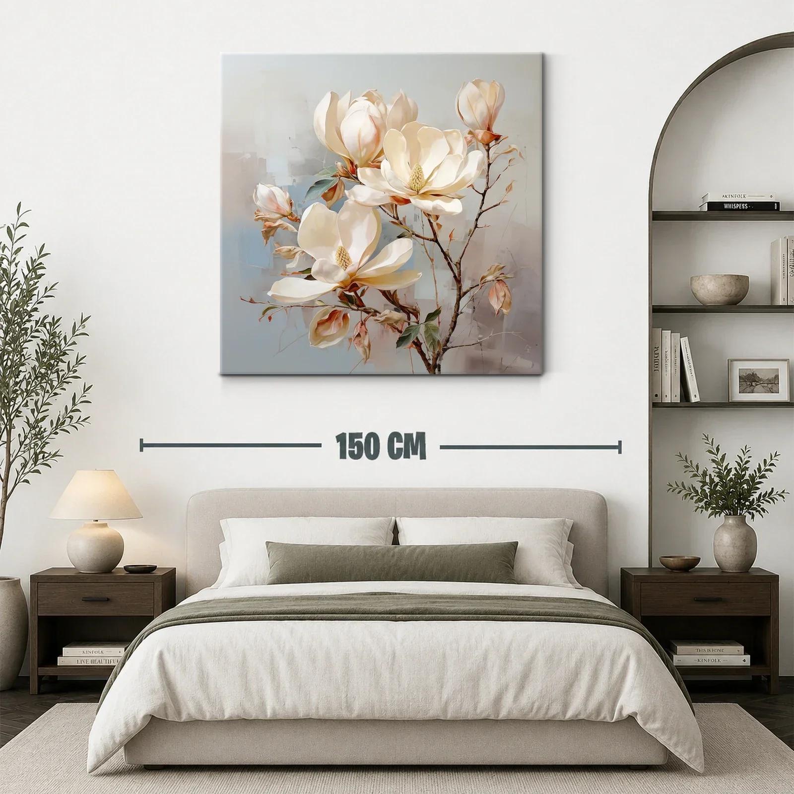 Elegancia natural con flores blancas y tonos neutros — miniatura 3